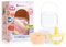 NatureBond Baby Schnuller Silikon Binky Neugeborenen Beißring Schnuller Hygieneabdeckung (Sunshine Yellow And Peach Puff, 0-6 Month)