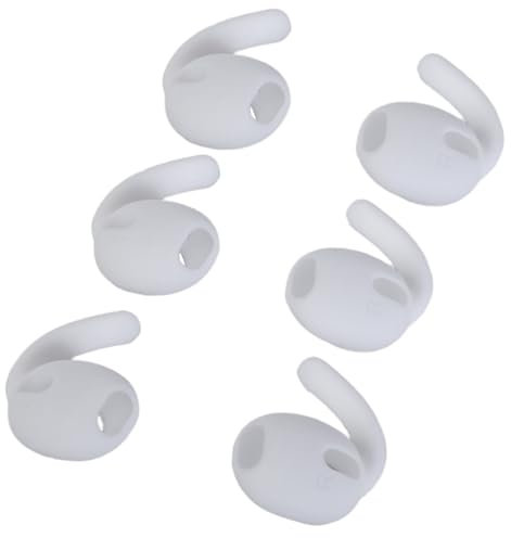 3 almohadillas de silicona para auriculares, forma ergonómica, ganchos para orejas para brotes, mejora la comodidad y la estabilidad