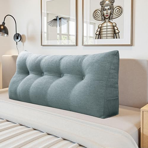 LELEFIDO Cuscino da Lettura – Cuscino da Lettura per Letto e Divano, Supporto Schiena, Federa Rimovibile, Cuscino a Cuneo per Comfort e Sostegno Ottimali