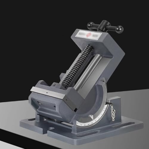 MegLob Morsa Inclinabile, Banco Di Base Inclinabile Per La Lavorazione Del Legno, Morsa Da Banco Portatile Multifunzionale Universale, Morsa Da Banco Piana Con Asta Di Guida Inclinabile,3 in