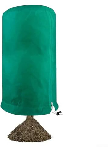 Copertura per piante per l'inverno, protezione antigelo per piante da esterno, con cerniera e coulisse regolabile, resistente agli strappi, in tessuto antigelo (verde, 200 x 240 cm)