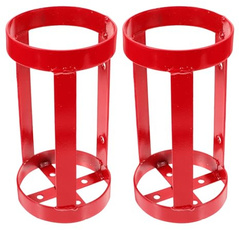 Cabilock 2 soportes de montaje para extintor de incendios de alta resistencia, antideslizantes, de metal, para cilindro, para hogar, garaje, coche, equipo de seguridad de emergencia, marco de