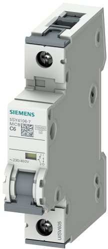 Siemens 5SY41067 Leitungsschutzschalter 10kA C6 1P in 1TE 230/400V, MCB, Sicherungsautomat