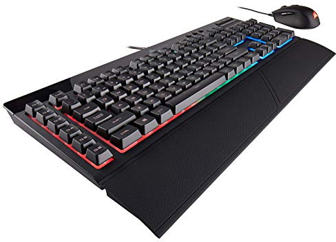 Corsair Gaming K55 + HARPOON RGB Gaming Tastatur und Maus Combo