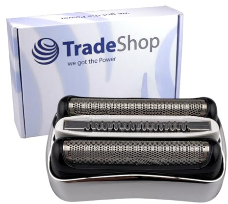 Hochwertiges Kombipack Doppel-Scherfolie Klingenblock Messer Rasierklinge Ersatzteil kompatibel mit Braun Series 3 300 3000S 300s 301S 301s 3020 3020S 3030 3040 3040S 3045 3050 3050cc 3050CC 3050cc