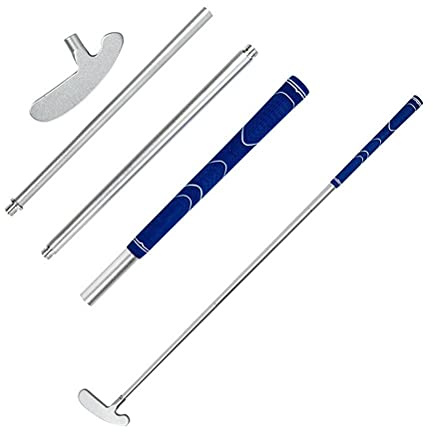 Putter de golf - Tige réglable amovible en alliage bidirectionnel pour golfeurs droitiers ou gauchers, poignée antidérapante, facile à installer, club d'entraînement de golf pour enfants et adultes