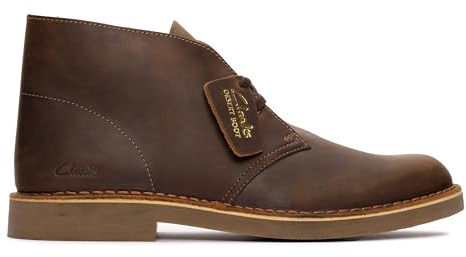 Clarks Originals Uomo Desert Boot Evo Pelle Beeswax Stivali 45 EU