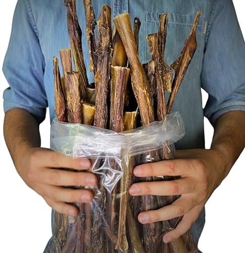 BREERs 1kg Getrocknete Ochsenziemerbruch für Hunde | Deutsche Produktion | Ziemer vom Ochsen Hundesnack für große, kleine Hunde & Welpen | Kauartikel reinigt und stärkt das Gebiss