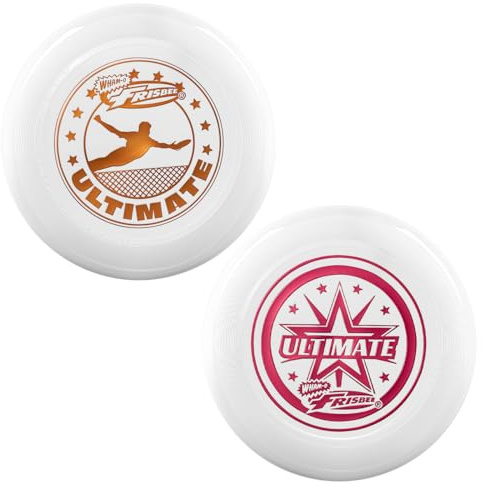 Wham-O Frisbee Ultimate 175 g Disque Volant Officiel, 27.31 cm, entraînement Professionnel, pour la compétition et Le Plaisir en Plein air - Lot de 2