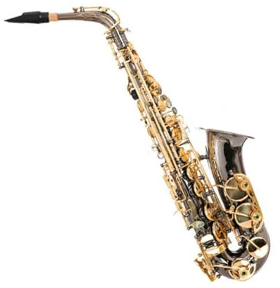 Professionell Saxofon Eb Altsaxofon Mässing Svart Nickel Guld Med Munlåda