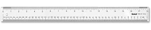 Westcott See Through Acrylic Ruler, 18, Clear, 10564