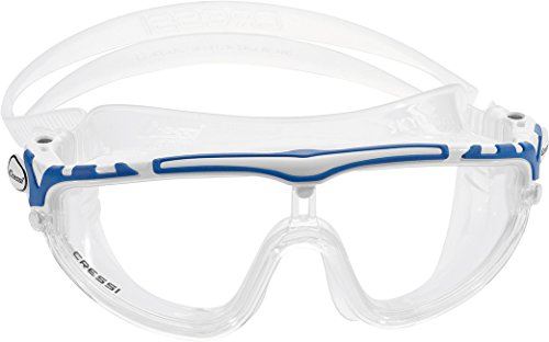 Cressi- SKYLIGHT-BRILLE SIL, KLAR/RAHMEN WEISS BLAU