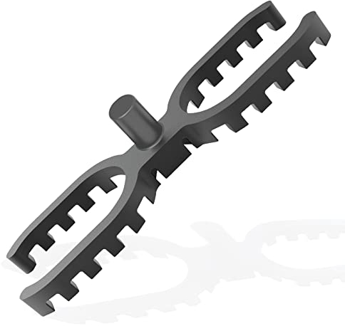 My Plast Terrassendielen Abstandhalter I 7 mm Fugenbreite - 200 Stück - offen geriffelt I Kunststoff Unterkonstruktion, verbessert Abfluss & Belüftung, Polyamid & Glasfasermaterial, Bauzubehör