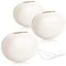 COM-FOUR® 3x ceramic air humidifier - radiator evaporator for humidifying the room air - heating evaporator in oval shape, white (03 pieces - oval)