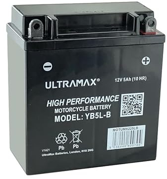 Ultramax YB5L-B Motorbike Motorcycle 12V Battery