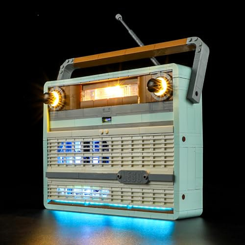 BRIKSMAX Kit de iluminación LED para Lego Icons Radio Retro - Compatible con Lego 10334 Building Blocks Model- No incluir el Conjunto de Lego