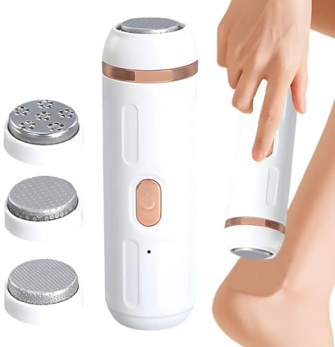 Removedor eléctrico de callos de pies, limpiador eléctrico inalámbrico de pies, removedor de callos profesional impermeable para , potente exfoliante de pies de mano, limpiador de talones de