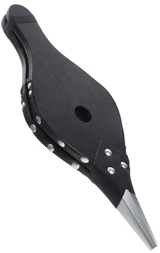 Cabilock Soplador de Mano Manual para Barbacoa Portátil Fuelle de Acero Inoxidable y Madera Resistente para Camping Chimenea y Fogatas al Aire Compacto y Fácil de Almacenar