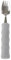 HOMECRAFT Lightweight Assistance Fork with Foam Handled Splayed Fork – 3 in 1 Adaptive Utensil for One Handed Use – Easy Grip Cutlery for Disabled, Arthritis, & Limited Hand Mobility – Right Hand
