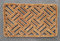 oKu-Tex Fußmatte | Fußabtreter | Türmatte | Drahtgittermatte Brush Design 1 | mit Bürste | Fischgrat | Kokosmatte mit Drahtgitter | für außen | rutschfest | 40x60 cm…