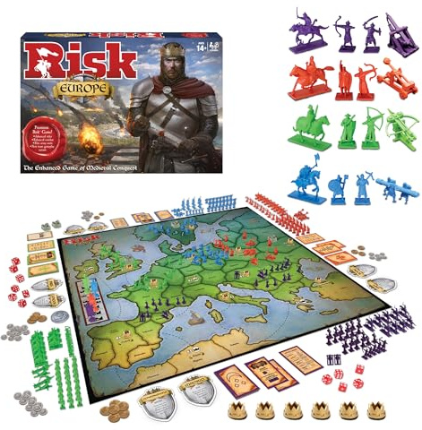 Winning Moves Games Risk Europe, Blue