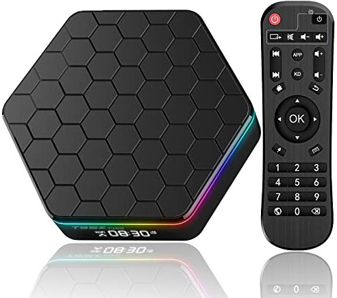 Android TV Box 12.0, 2025 Android Box 4K 6K 4GB RAM 32GB ROM with Allwinner H618 Quad Core Cortex-A53 CPU, Smart TV Box Support WiFi6 2.4G/5G Dual-WiFi Ethernet LAN Bluetooth 5.0 3D Smart Box for TV