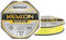 Geflochtene Schnur KONGER KEVLON Fluo Gelb 4-Fach Braided Line Angelschnur 150m 0,12-0,25mm (0,07€/m) (0,14mm/14,50kg)