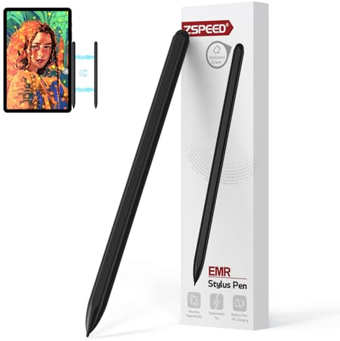 Stylus Pen for Remarkable 2, EMR Pencil with Eraser, 4096 Pressure Level, Palm Rejection & Magnetic Adsorption, Digtal Pen Compatible with Remarkable 2/1/Samsung Galaxy/Boox