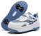 YINGCSM Schuhe mit Rollen für Jungen Mädchen, Kinder Rollschuhe, 2-in-1 Roller Schuhe Turnschuhe Skateboardschuhe