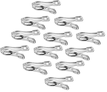 KITANDOVE 20 Piezas De Abrazaderas De Acero Inoxidable Para Jardín, Pinzas Para Plantas, Pinzas Para Sombrillas, Pinzas Para Ropa, Pinzas Para Invernaderos, Pinzas Para Redes De Sombreado,