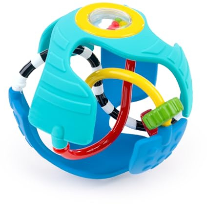 Baby Einstein Balle Sensorielle Rattle & Sense – avec Billes à Poursuivre, pour Bébé dès 3 Mois