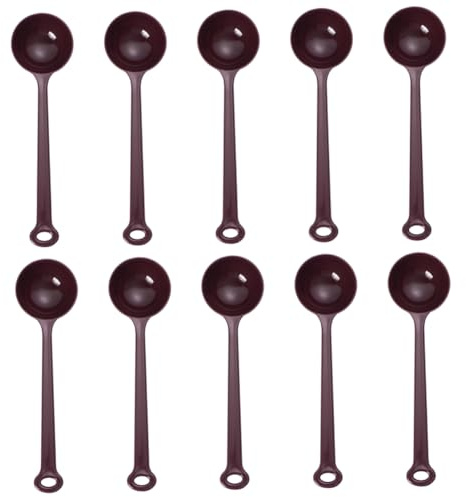Cabilock 10piezas Cuchara Medidora Para Polvo De Café Utensilios De Cocina Cucharadita y Cucharada De Plástico Ecológico