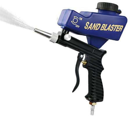 Strumento per sabbiatura - PP, pistola a spruzzo portatile portatile regolabile | Pistola pneumatica per polvere, sverniciatore per compressore d'aria per metallo, legno, vetro, cemento, piastrelle, a