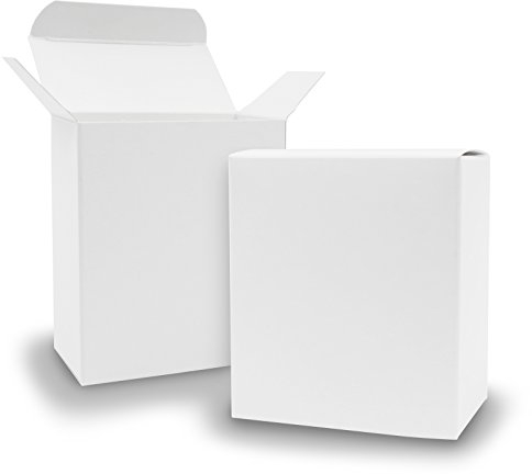 25x itenga Quader Faltschachtel aus Karton 8x4x9cm weiß Gastgeschenk Schachtel zum Befüllen (Hochzeit. Adventskalender. Taufe. Geburtstag. Geschenk. Kommunion)