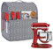 Yarwo Stand Mixer Cover, Protective Dust Cover with Top Handle and Pockets for All 5.7 and 7.6 Litre Stand Mixer and Accessories (Large, Ripple)