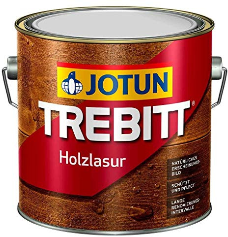 JOTUN TREBITT Holz-Lasur | Wetterschutz | Premium-Qualität Mit Extrem Langen Renovierungsintervallen | 3 Liter Silbergrau Hell 934