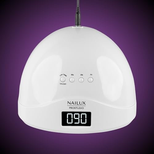 NAILUX Lichtgerät ProStudio mit Bodenplatte – LED Professionelle Aushärtung mit Smart Sensor, Low Heat Modus und digitalem Display – ideal für Nail Artists und Studios