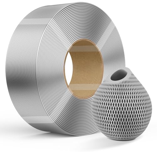 Creality PETG Filament Refill 3D Printer Filament, 1kg 1.75mm(1.0 kg) Refilament for Bambu Lab Reusable Spool, Dimensional Accuracy ± 0.03mm, PETG Transparent