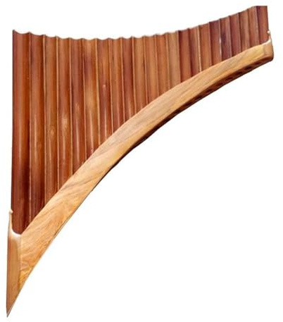 Flauta de pan profesional de 22 tubos para diestros(C key)