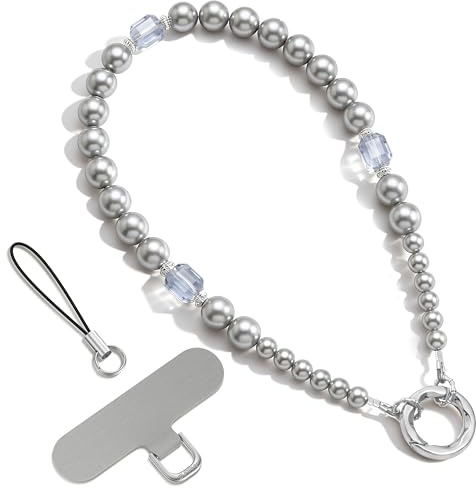 SURPHY Laccio per Cellulare Universale,Catena Telefono,Cordino per Cellulare,Laccetto per Chiavi Corto,Bracciale Polso Donna,Cinturino da Polso,per Portafogli,Portachiavi,Ombra Lunare