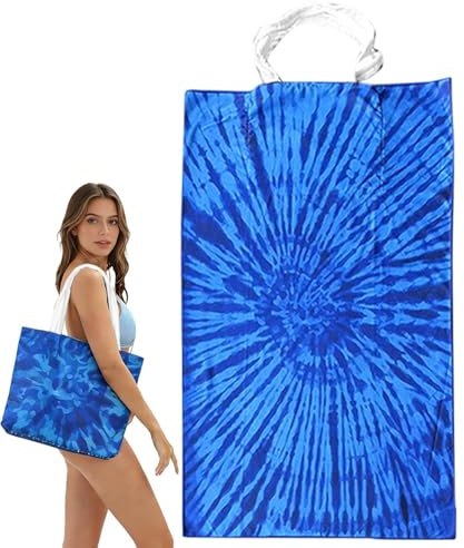 Towel Backpack, 160 x 80 cm Foldable Absorbent Backpack - 2 in 1 - Convertible and Oversized Pool Towels | Summer Outdoor Travel Pool Picnic Camping