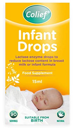 Colief - Infant Drops (15ml) - Lactase Enzyme Drops to Reduce Lactose Content in Breast Milk and Infant Formula