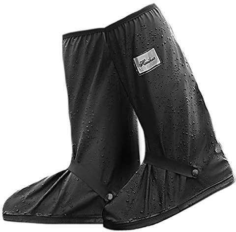 NATUCE Couvre-Chaussures Imperméables pour Homme Femme, Surchaussures Imperméable, Couvre-Chaussures Réutilisables Semelle Antidérapante, Surchaussures Étanches Pluie Neige Boue, Bottes de Pluie (XL)