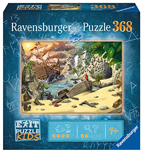 Ravensburger EXIT Puzzle Kids - 12954 Das Piratenabenteuer - 368 Teile Puzzle für Kinder ab 9 Jahren, Kinderpuzzle