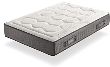 HÄUSBED Colchón Muelles Ensacados MIRTTO 150X190 Altura 28 cm | Doble Cara Thermosystem + Supersoft | Tejido Stretch 400g| Gran adaptabilidad e Independencia de lechos.