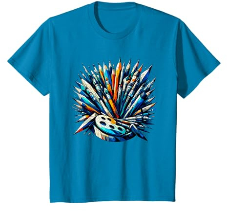 Peintre Au Pinceau d'art Polygone, Artiste d'art De Peinture T-Shirt