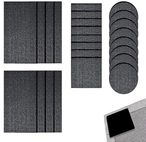 PSFYRN Rug Gripper for Carpeted Floor, 24 Pcs Non Slip Carpet Grippers, Black