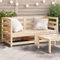 CINDERFUL Garten-Ecksofas 2 STK. 70x70x67 cm Massivholz Kiefer,Gartensofa Kiefer Eckbank aus massivem Holz für Garten und Terrasse Gartensitzmöbel