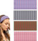 BelleVive 4-teiliges Stirnband für Damen, gestreift, breites Stirnband für Damenhaar, rutschfeste Wickel, elastisch, dehnbar, modische Bandanas, Workout, Yoga, Laufen, Haarbänder