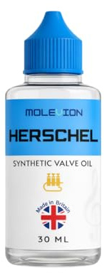 Molevion Herschel Synthetic Valve Oil 30 ml | Fast Brass Instrument Valve Oil for Trumpet, Cornet, Flugelhorn & Euphonium – Non-Gumming, Corrosion Guard